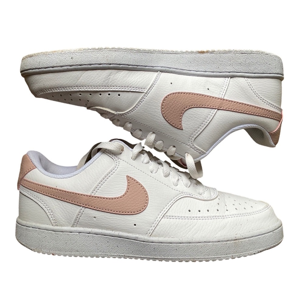 Nike Court Vision Low Next Nature White Pink DH3158-102 Womens Size 10 Sneaker